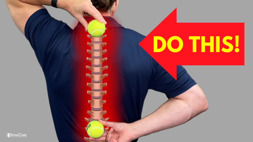How to Fix FULL BACK PAIN With Just a Tennis Ball | SpineCare | St. Joseph, Michigan Chiropractor